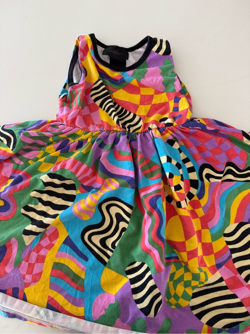 Nooworks Multicolor Swirl Print Girls' Casual Dress sz 4